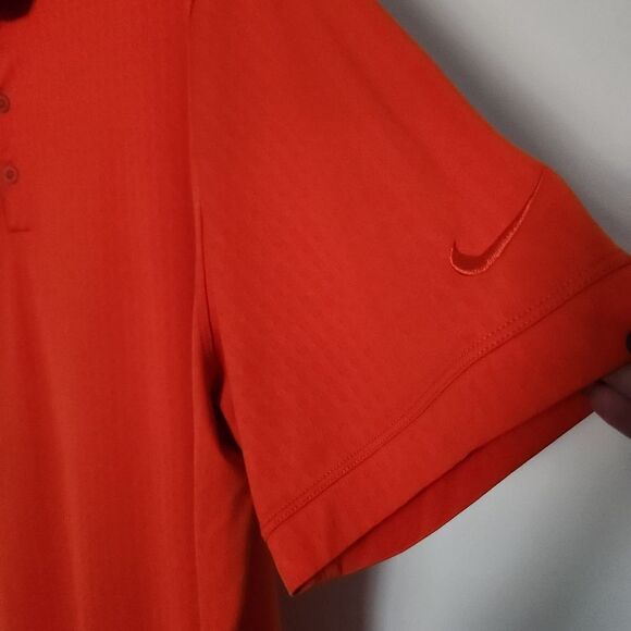Nike Golf Tour Performance Mens Short Sleeve Orange Polo Size XXL - Picture 3 of 6